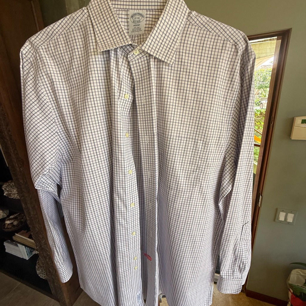 Brooks Brothers White And Burgundy Dress Shirt. So Clean! Serious Offers Only